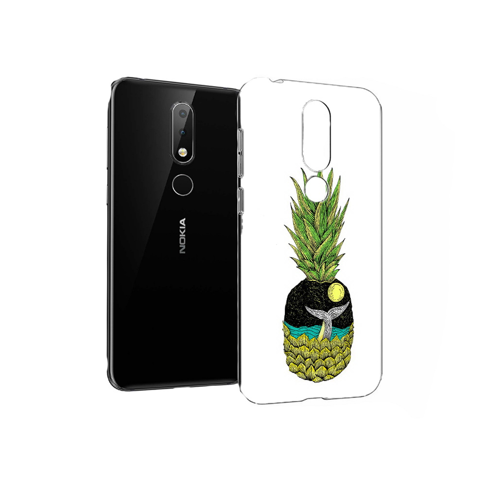 

Чехол MyPads Tocco для Nokia X6 ананас с китом (PT115295.99.220), Прозрачный, Tocco