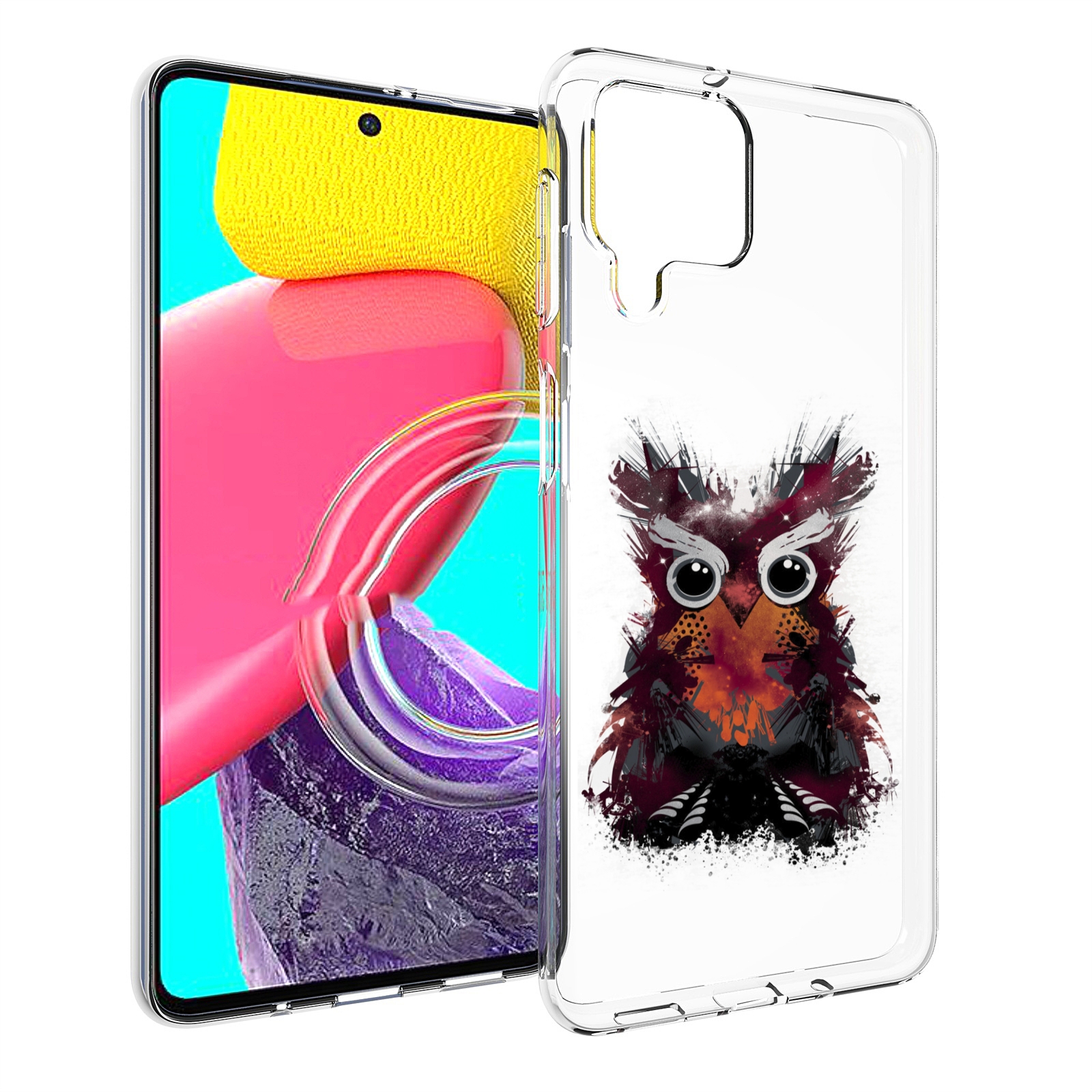Чехол MyPads Необычная сова для Samsung Galaxy M53 (SM-M536)