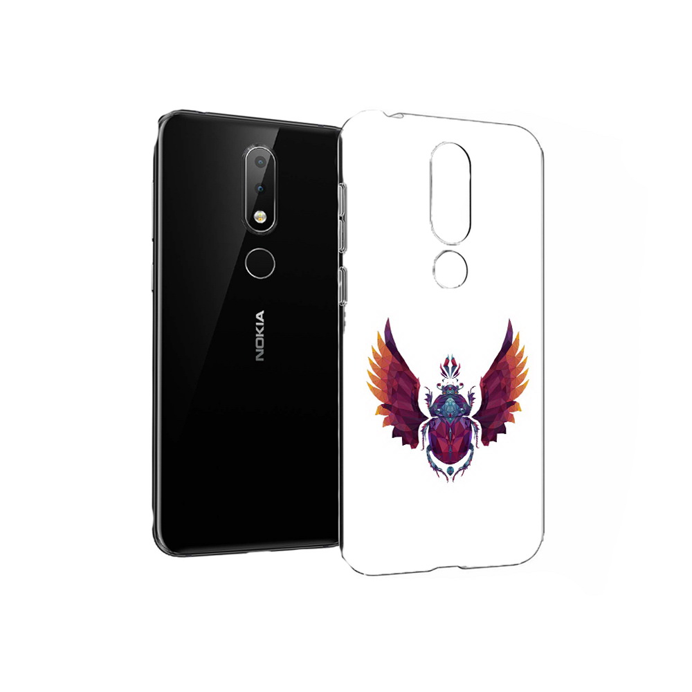 Чехол MyPads Tocco для Nokia X6 алмазный скоробей (PT115295.99.219)