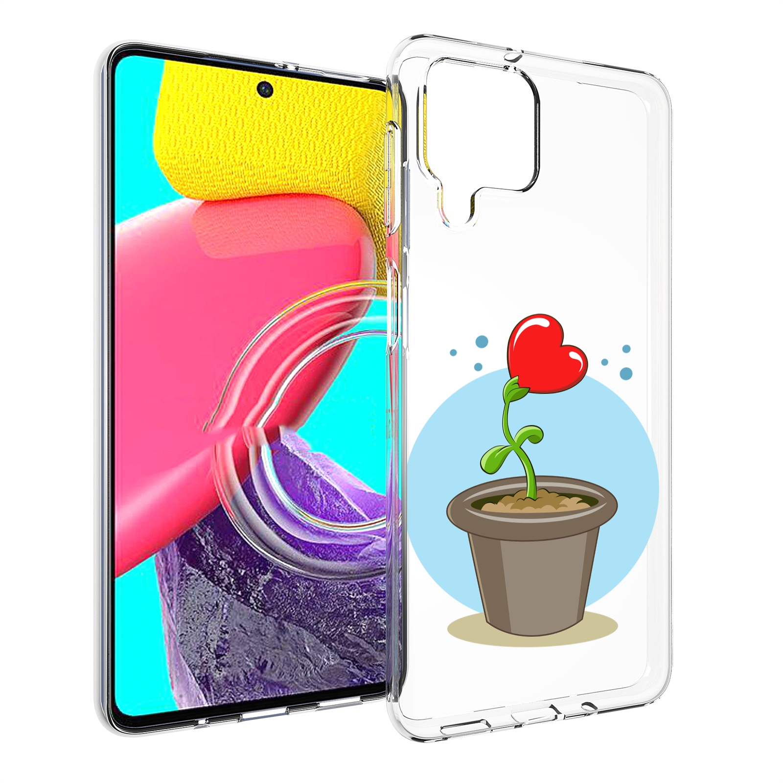 

Чехол MyPads Растение любви 14 февраля для Samsung Galaxy M53 (SM-M536), Прозрачный, Tocco
