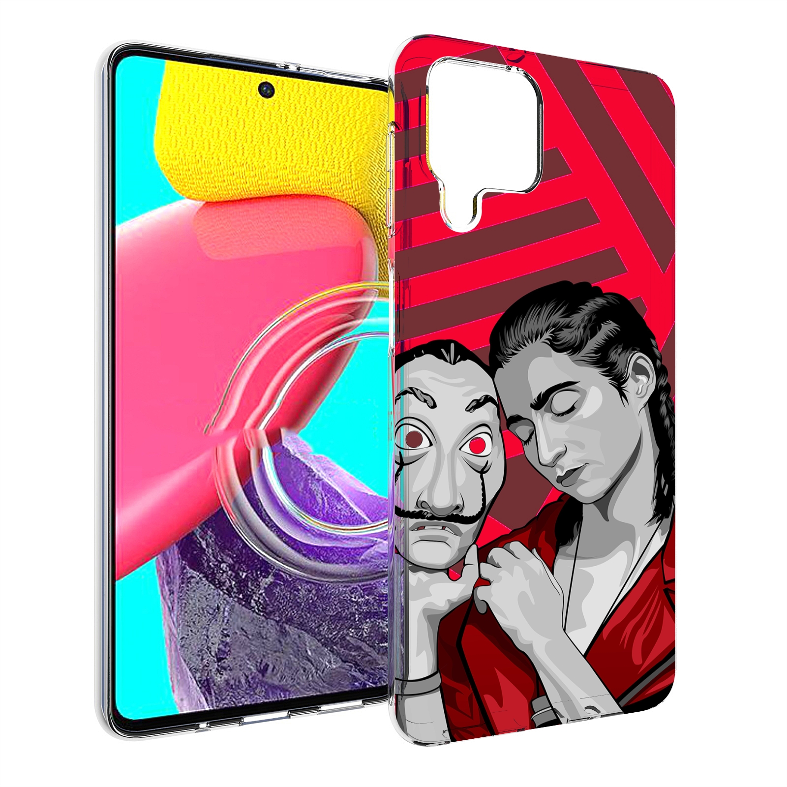 

Чехол MyPads Найроби-бумажного-дома для Samsung Galaxy M53 (SM-M536), Прозрачный, Tocco