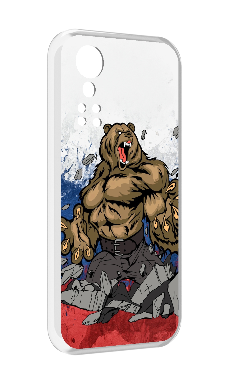 

Чехол MyPads медведь защитник родины для ZTE Axon 30 5G / Axon 30S, Прозрачный, Tocco