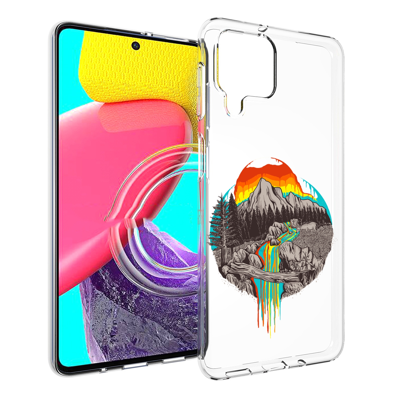 

Чехол MyPads Радужный водопад для Samsung Galaxy M53 (SM-M536), Прозрачный, Tocco