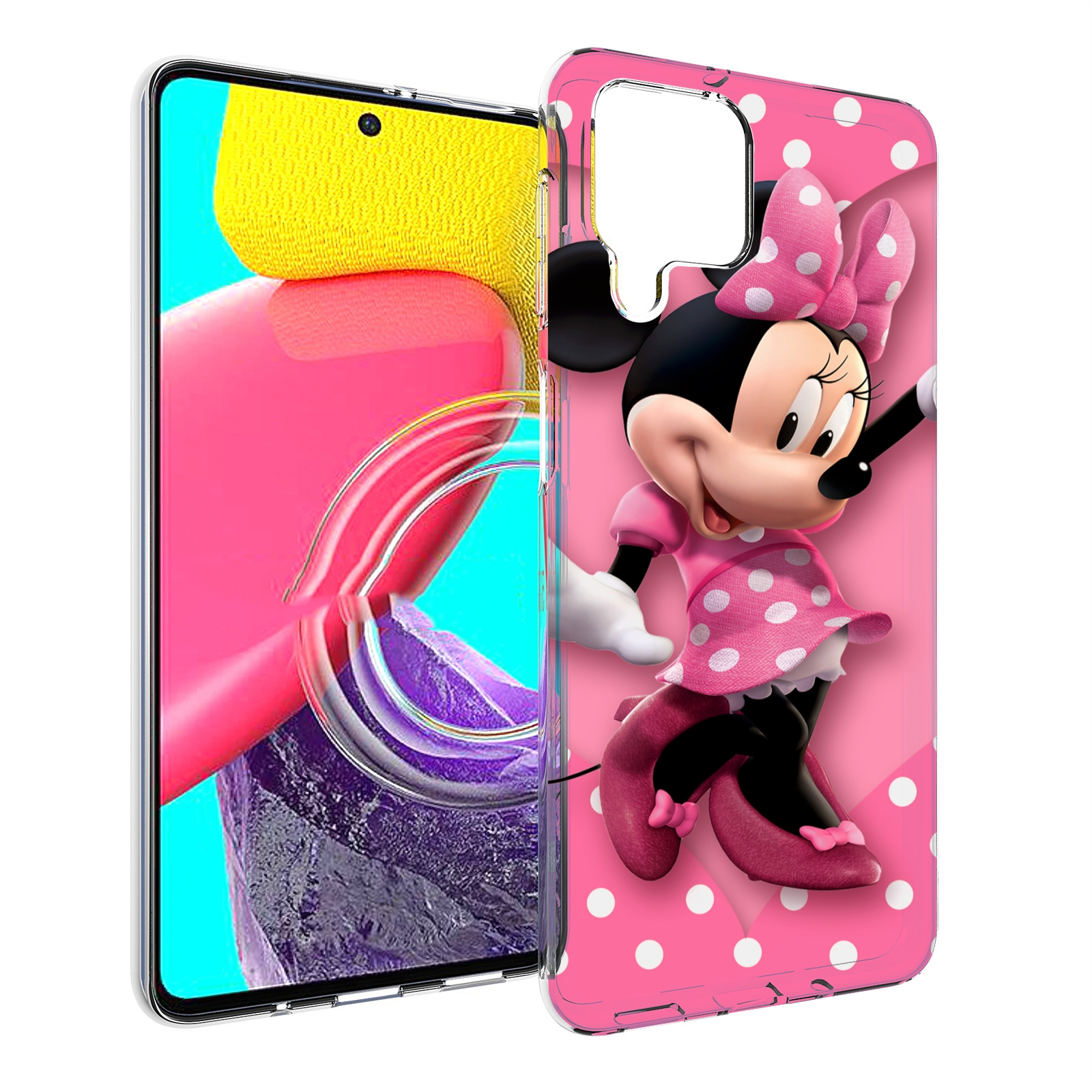 

Чехол MyPads Минни-Маус-в-сердце женский для Samsung Galaxy M53 (SM-M536), Прозрачный, Tocco