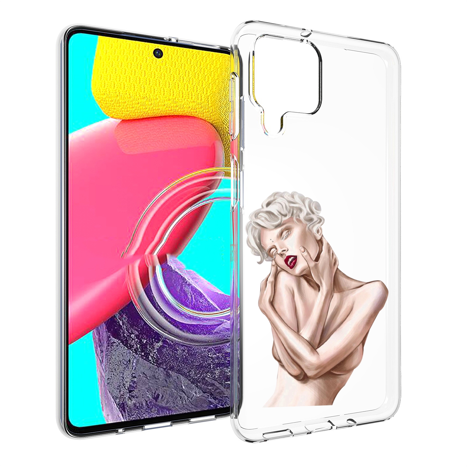 

Чехол MyPads Мигера женский для Samsung Galaxy M53 (SM-M536), Прозрачный, Tocco