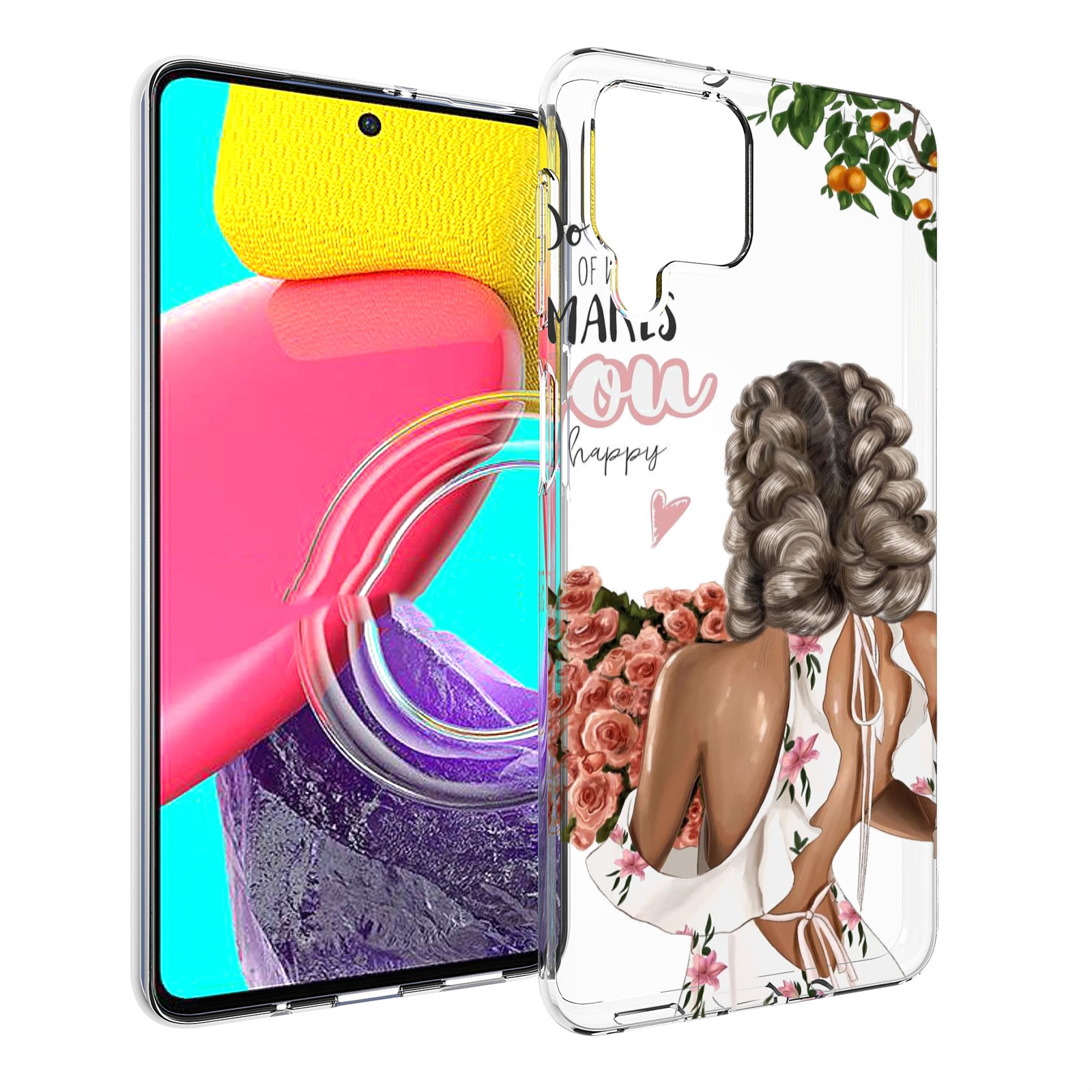 

Чехол MyPads Мелочи-делают-тебя-счастливой для Samsung Galaxy M53 (SM-M536), Прозрачный, Tocco