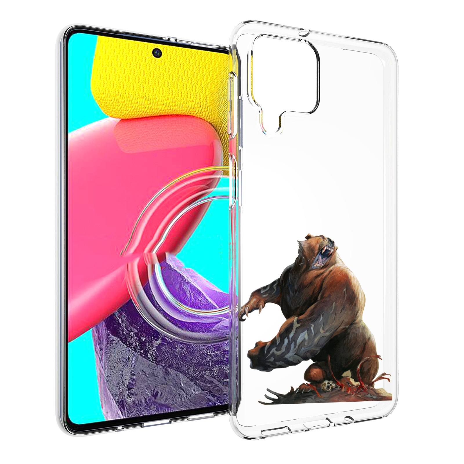 

Чехол MyPads Медведь-жестокий для Samsung Galaxy M53 (SM-M536), Прозрачный, Tocco