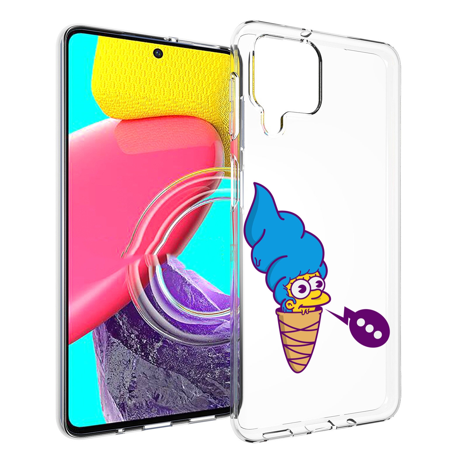 

Чехол MyPads Мардж-рожок для Samsung Galaxy M53 (SM-M536), Прозрачный, Tocco