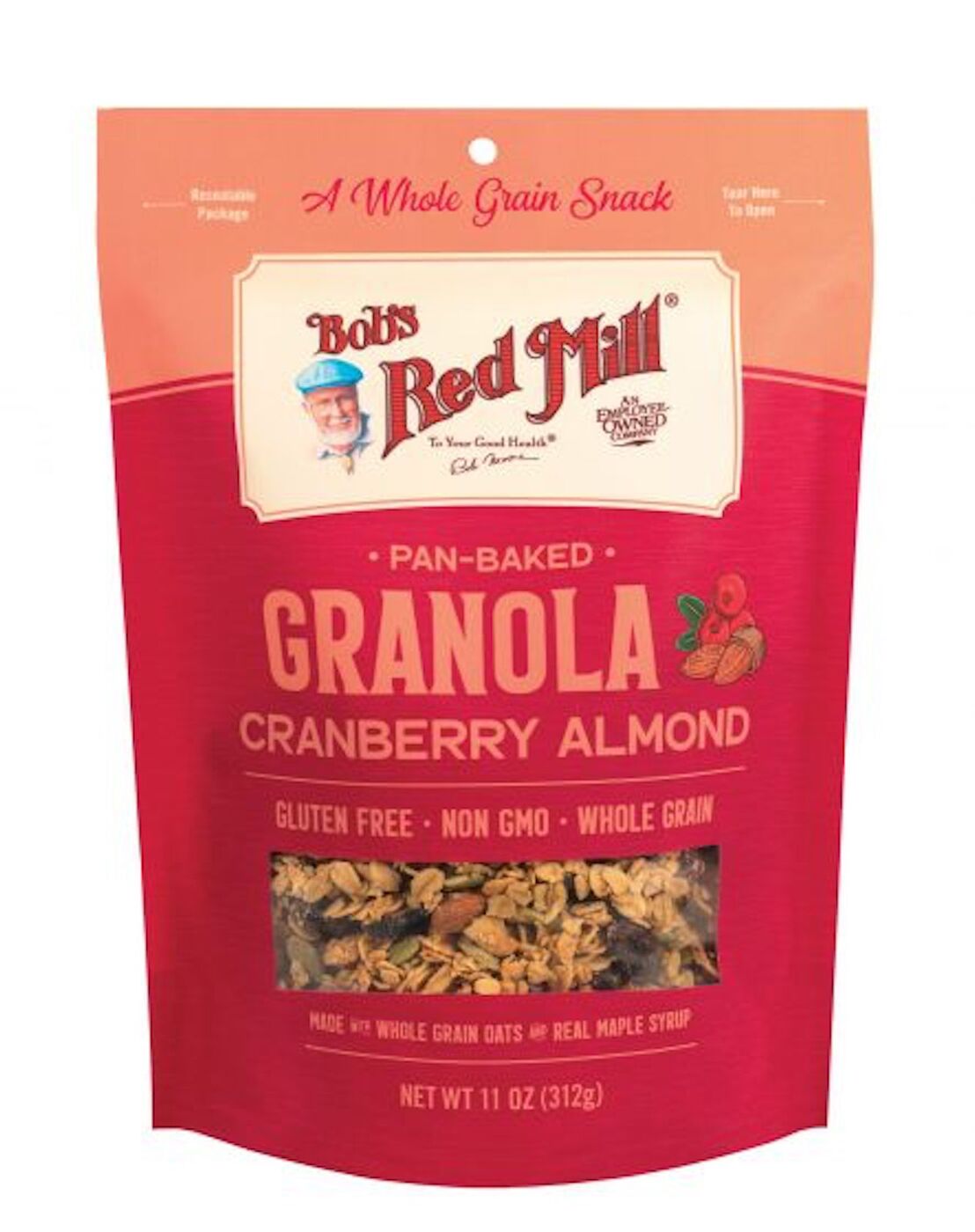 

Гранола Bob's Red Mill клюква и миндаль, 312 г, Гранола