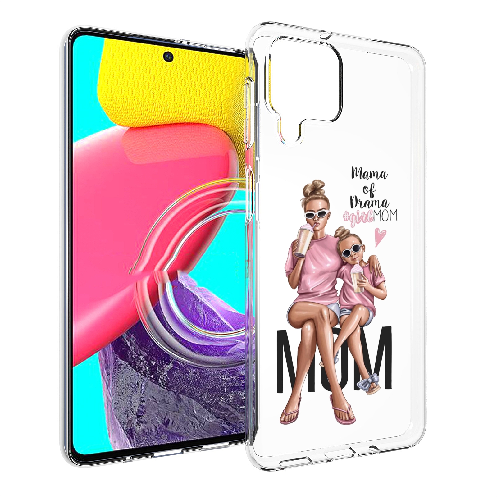 

Чехол MyPads Мама-мечты женский для Samsung Galaxy M53 (SM-M536), Прозрачный, Tocco