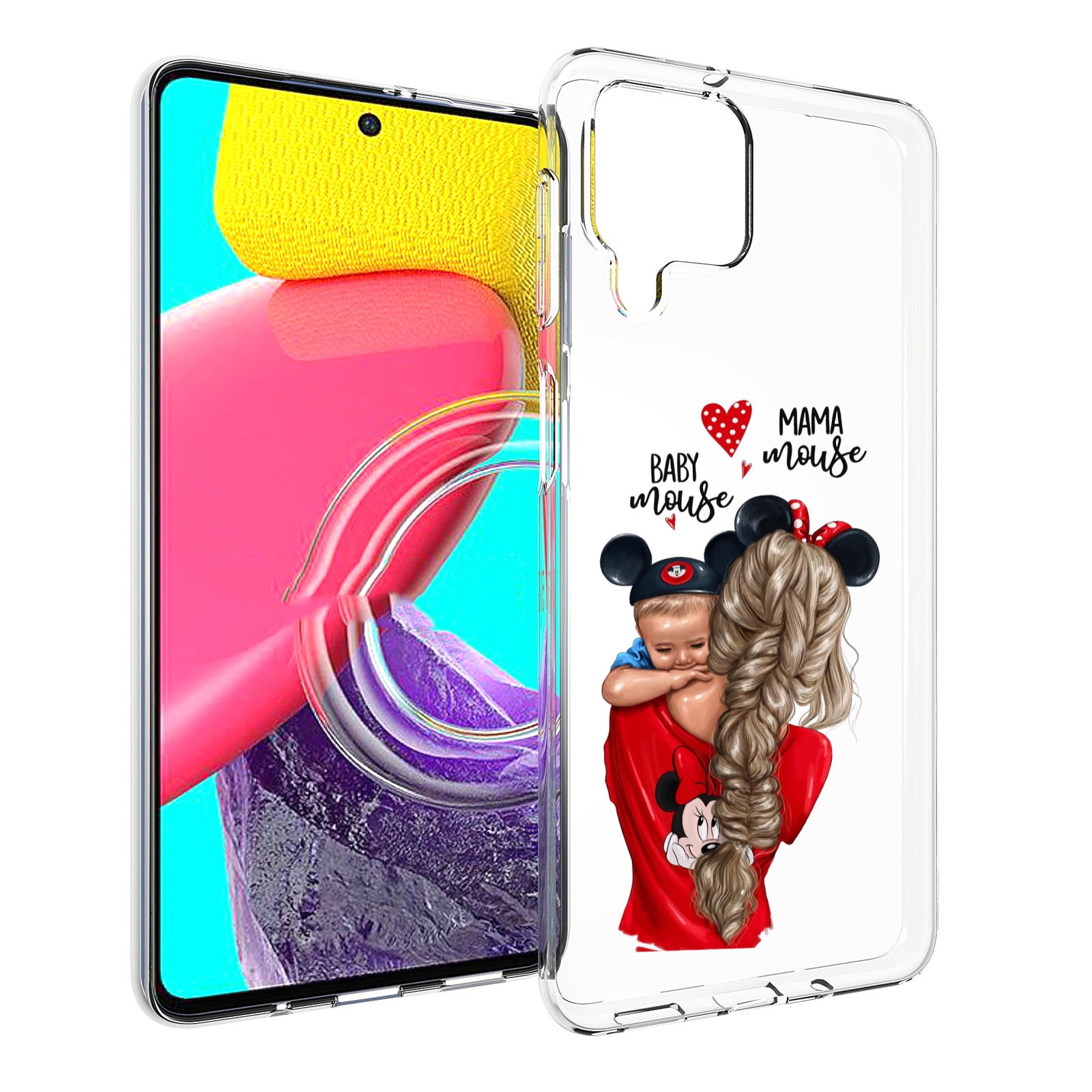 

Чехол MyPads Мама-маус женский для Samsung Galaxy M53 (SM-M536), Прозрачный, Tocco