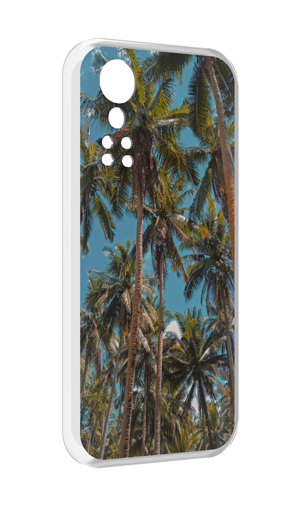 

Чехол MyPads летние пальмы для ZTE Axon 30 5G / Axon 30S, Прозрачный, Tocco