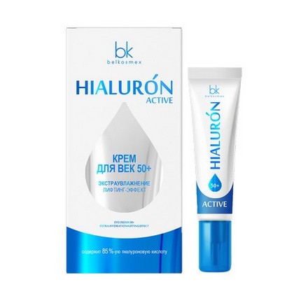 

Belkosmex, Крем для век Hialuron Active, 50+, 15 мл