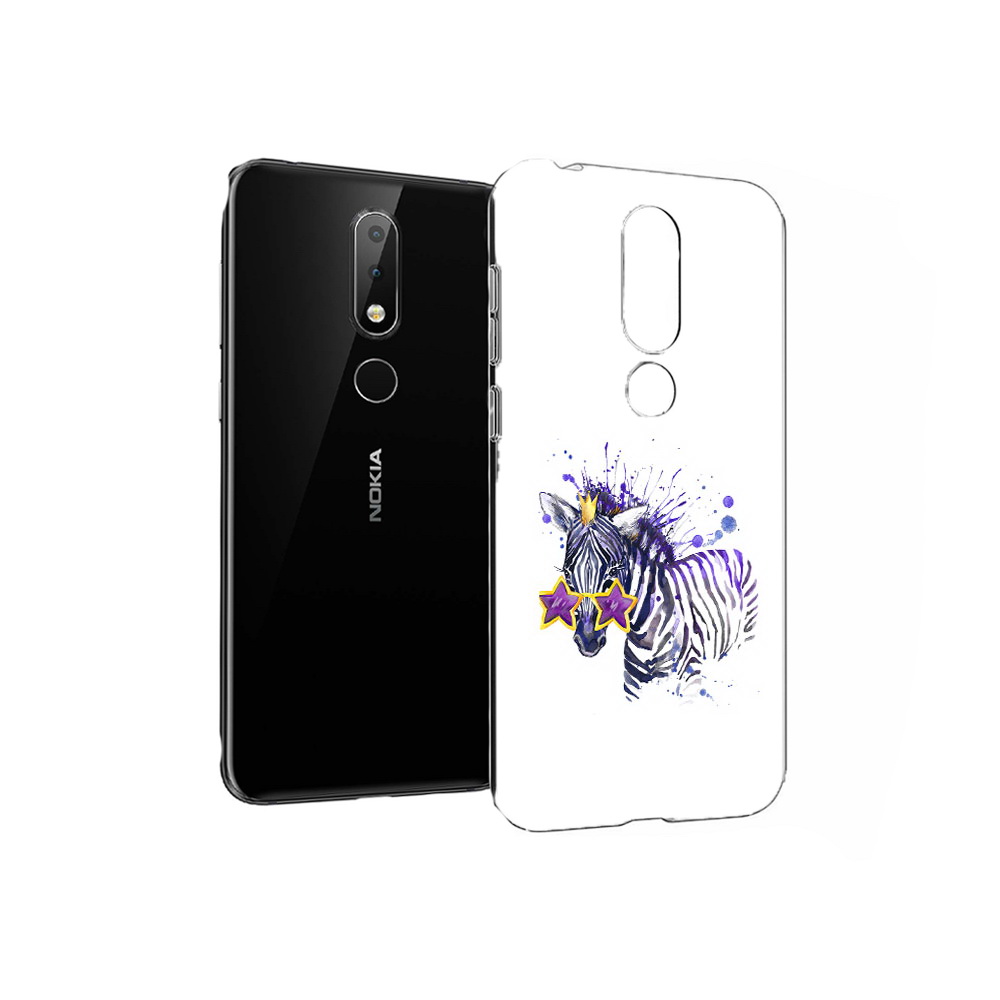 

Чехол MyPads Tocco для Nokia X6 акварельная зебра (PT115295.99.215), Прозрачный, Tocco