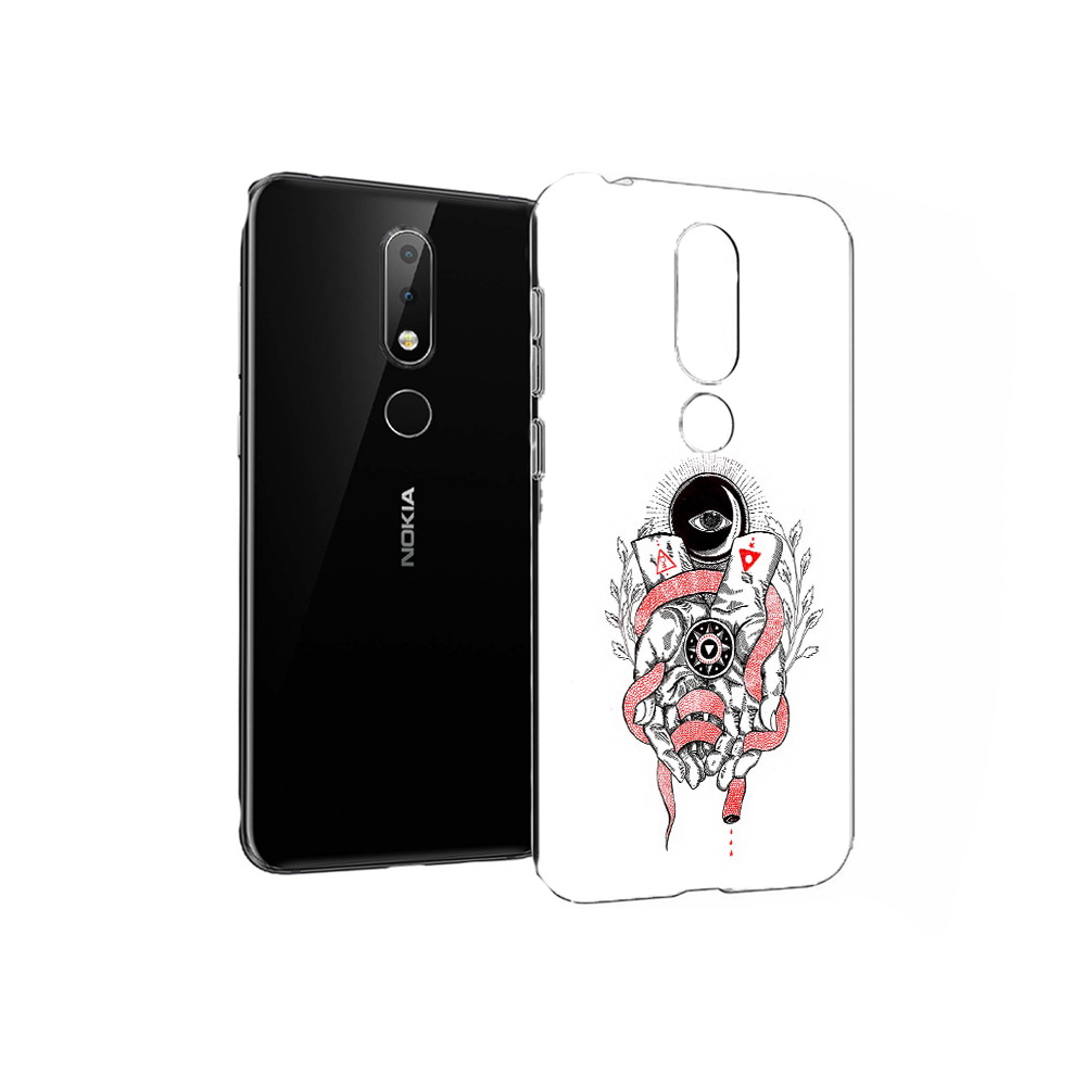 

Чехол MyPads Tocco для Nokia X6 абстрация связанные руки (PT115295.99.213), Прозрачный, Tocco