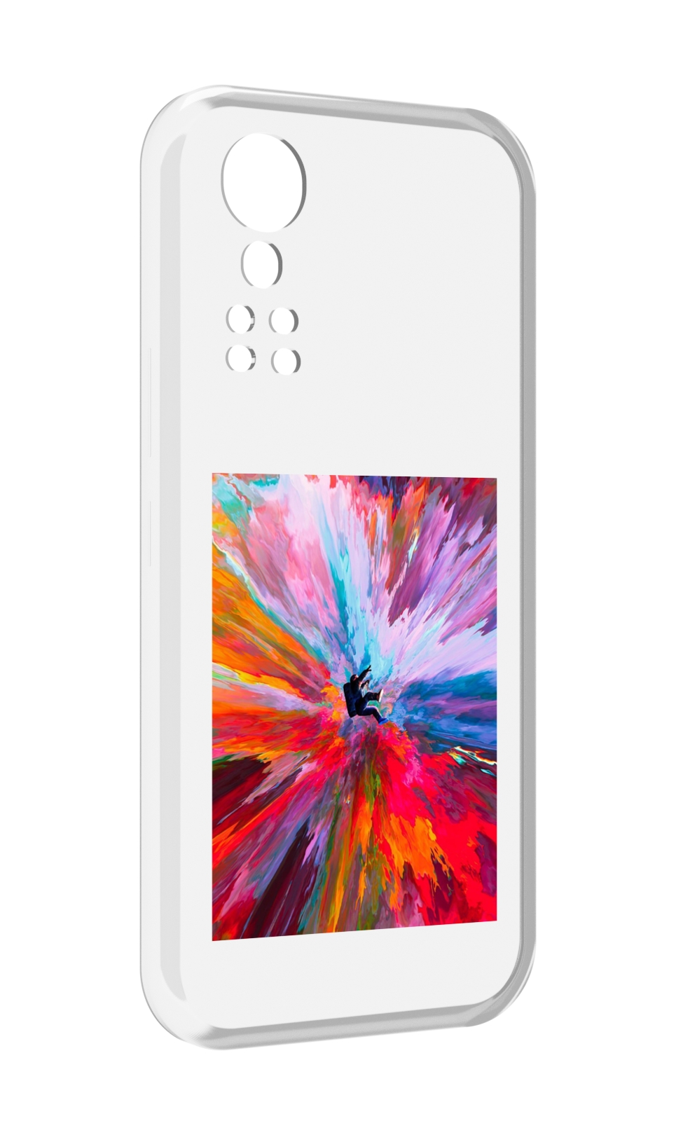 Чехол MyPads красочный астранавт для ZTE Axon 30 5G / Axon 30S