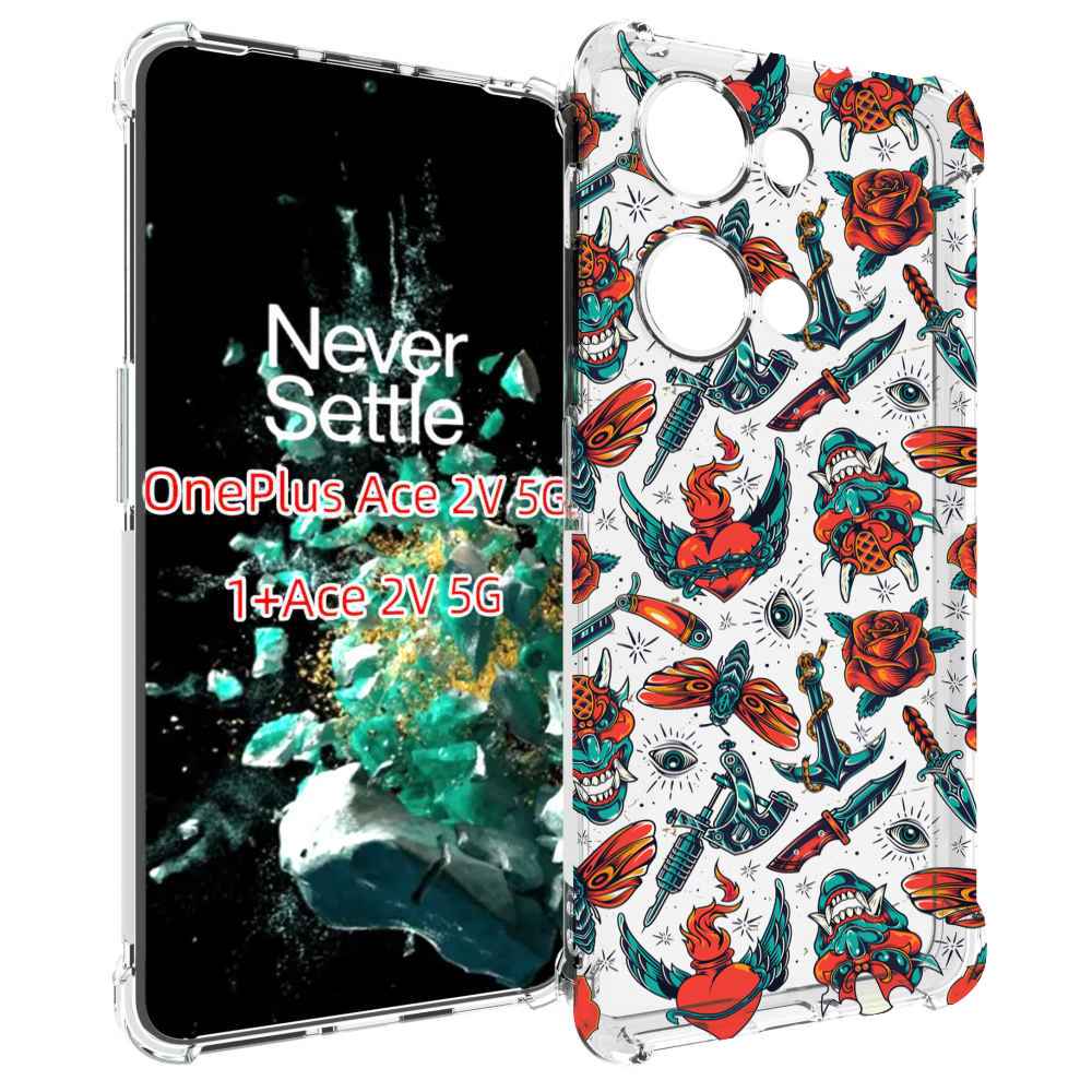 Чехол MyPads олд-скул-пак для OnePlus Ace 2V противоударный