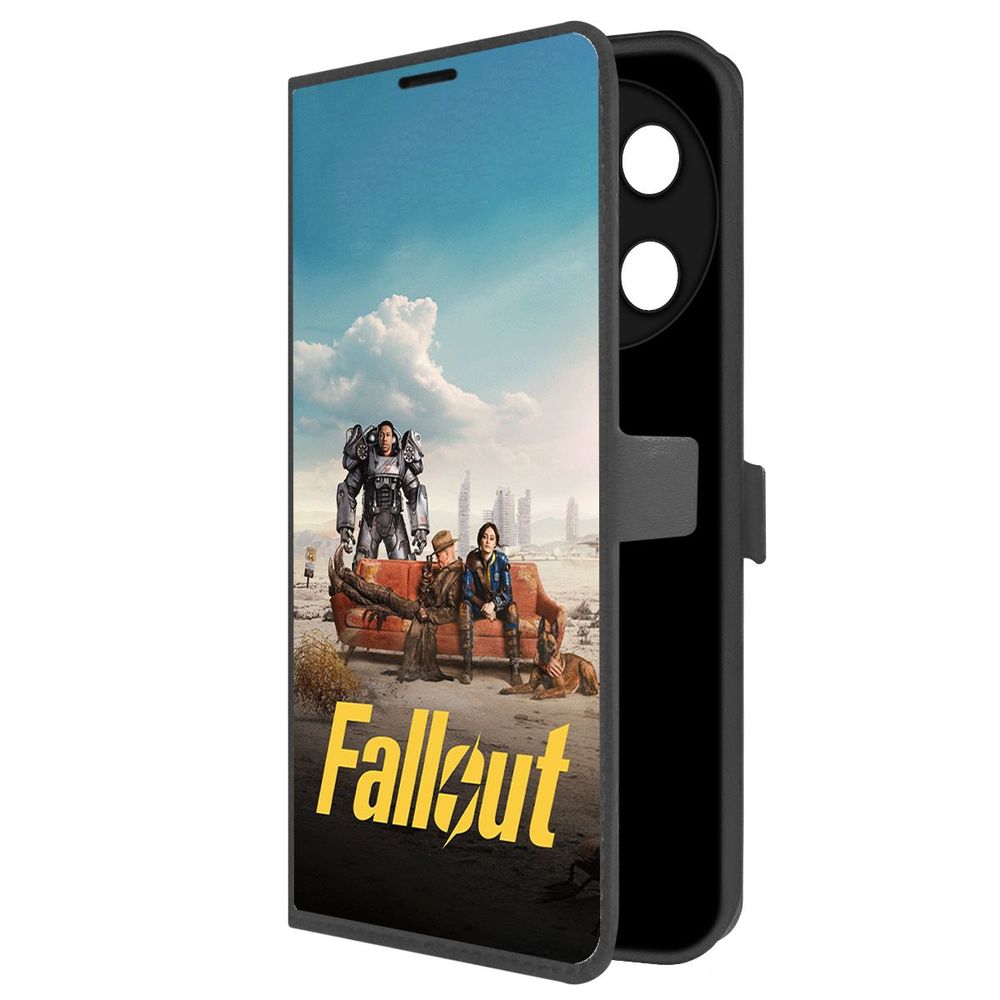

Чехол-книжка Krutoff Eco Book для TECNO Camon 30 Pro 5G Фоллаут (Fallout) - Постер, Черный
