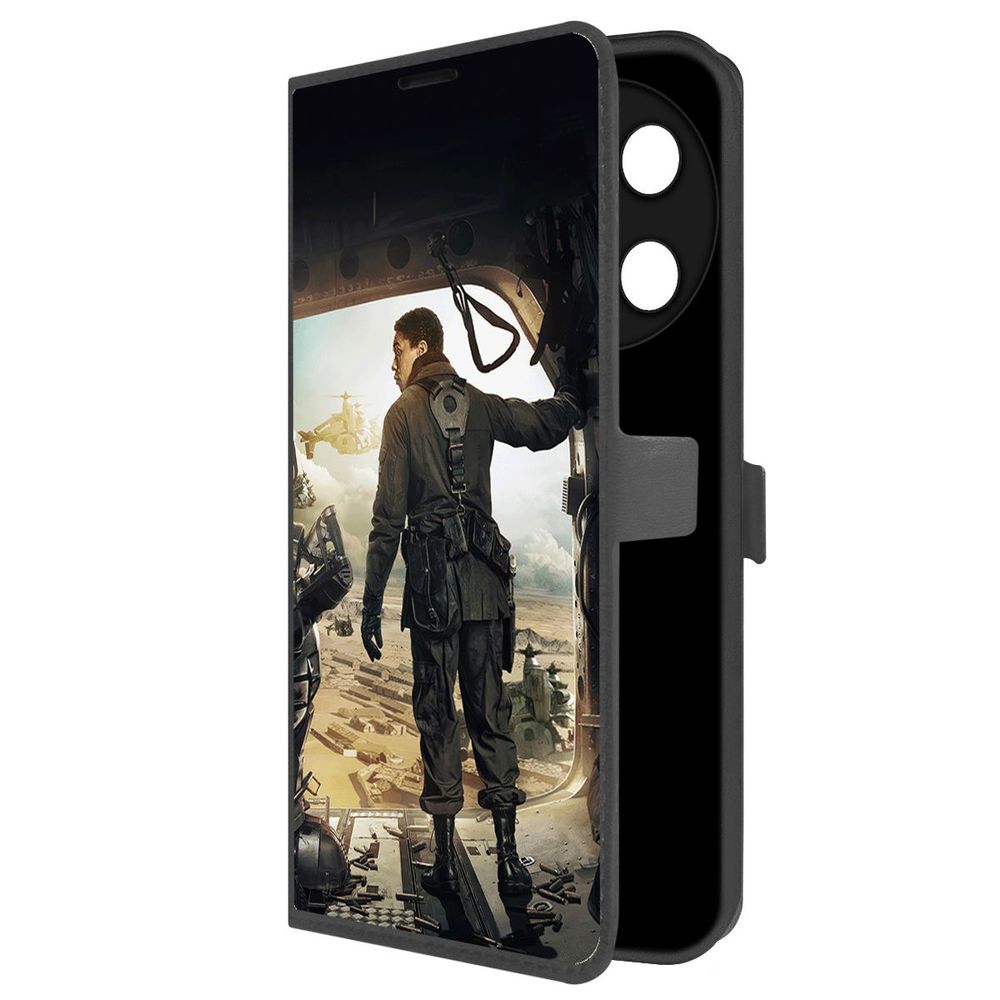 

Чехол-книжка Krutoff Eco Book для TECNO Camon 30 Pro 5G Фоллаут (Fallout) - Аарон (черный)