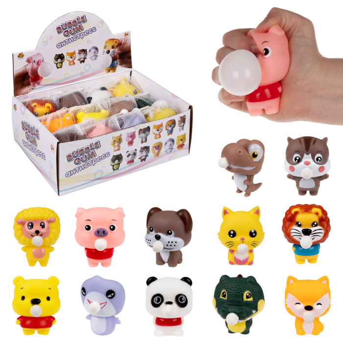 

Игрушка-антистресс 1Toy Животные в ассортимента (цвет по наличию), Разноцветный