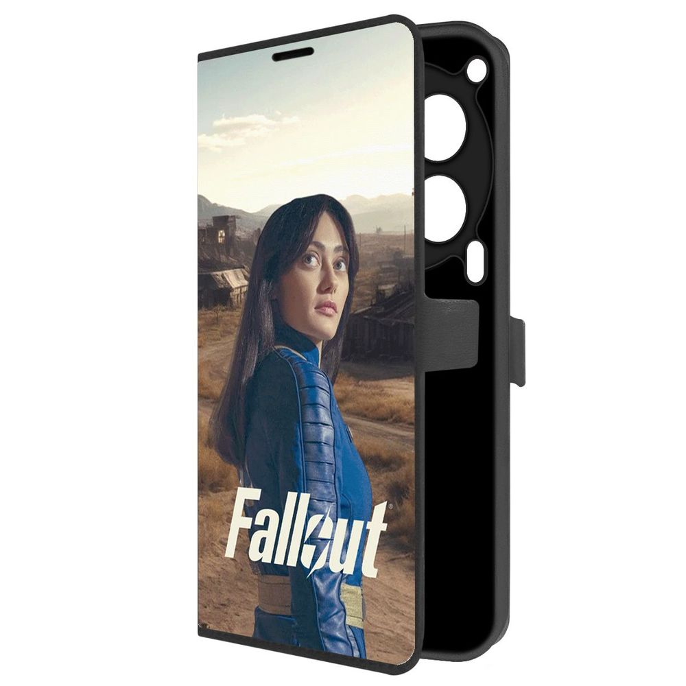 

Чехол-книжка Krutoff Eco Book для TECNO Camon 30 5G Фоллаут (Fallout) - Люси в пустошах, Черный
