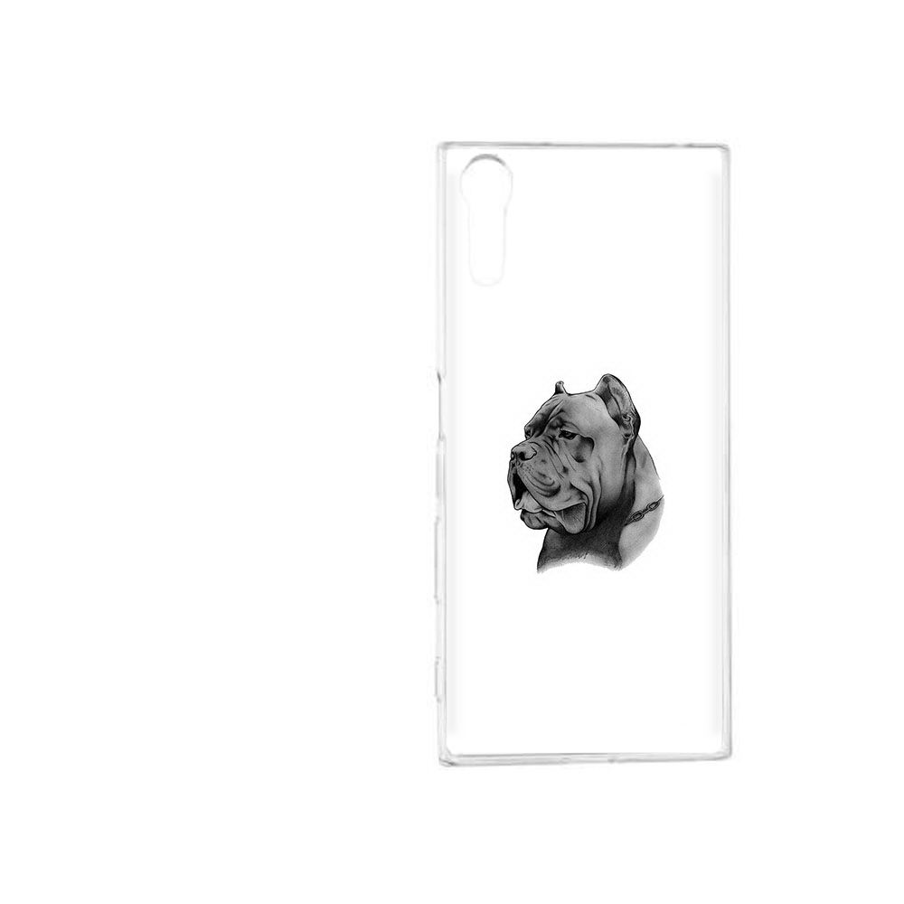 

Чехол MyPads Tocco для Sony Xperia XZ грозный бульдог, Прозрачный, Tocco
