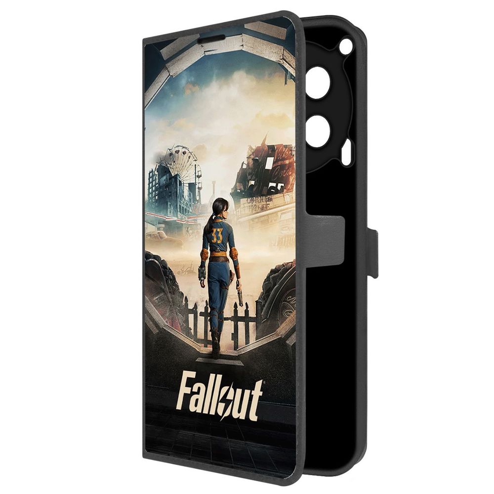

Чехол-книжка Krutoff Eco Book для TECNO Camon 30 Фоллаут (Fallout) - Убежище 33 (черный)
