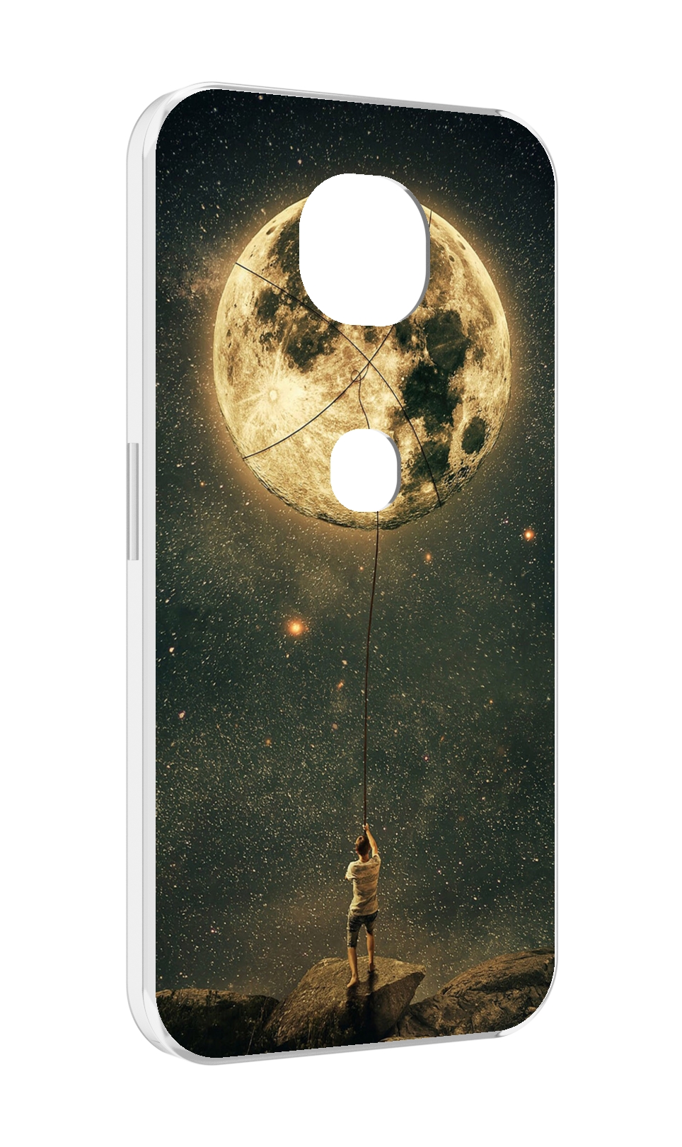 

Чехол MyPads Луна-светит для Motorola Moto G5S (XT1799-2), Прозрачный, Tocco