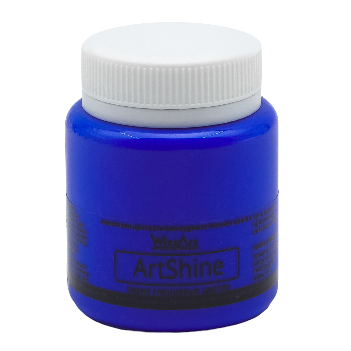 

Краска акриловая глянцевая для рисования WizzArt ArtShine 80 мл (ультрамарин), Голубой, ArtShine