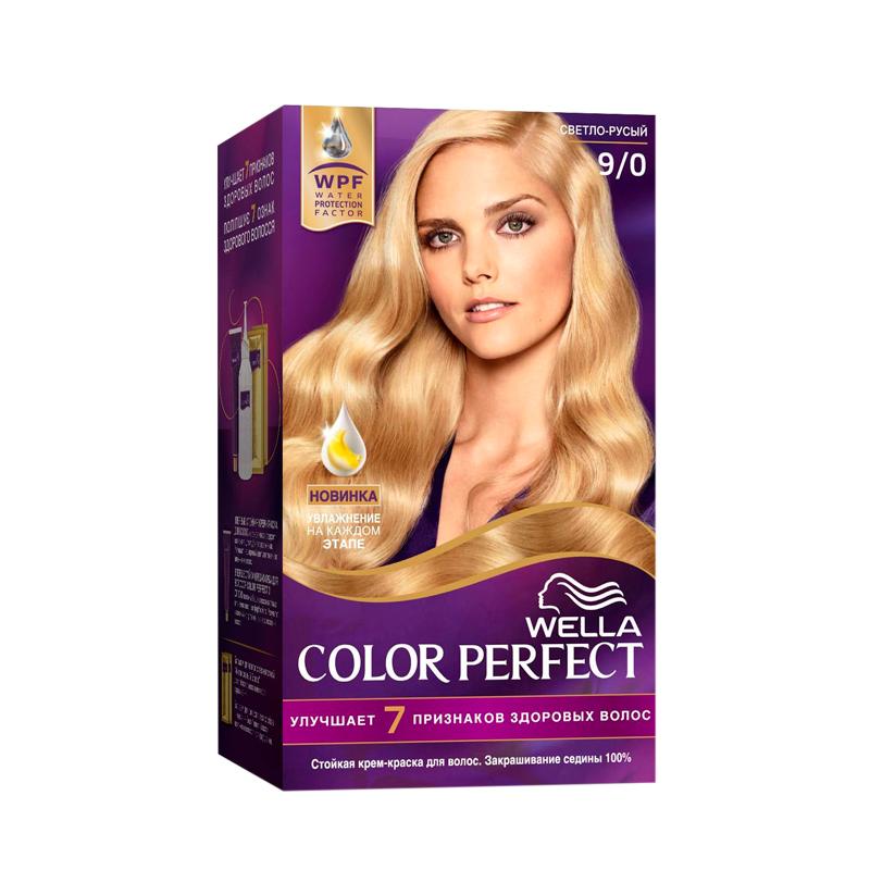 фото Крем-краска для волос wella color perfect стойкая, 9/0 светло-русый, 198 мл