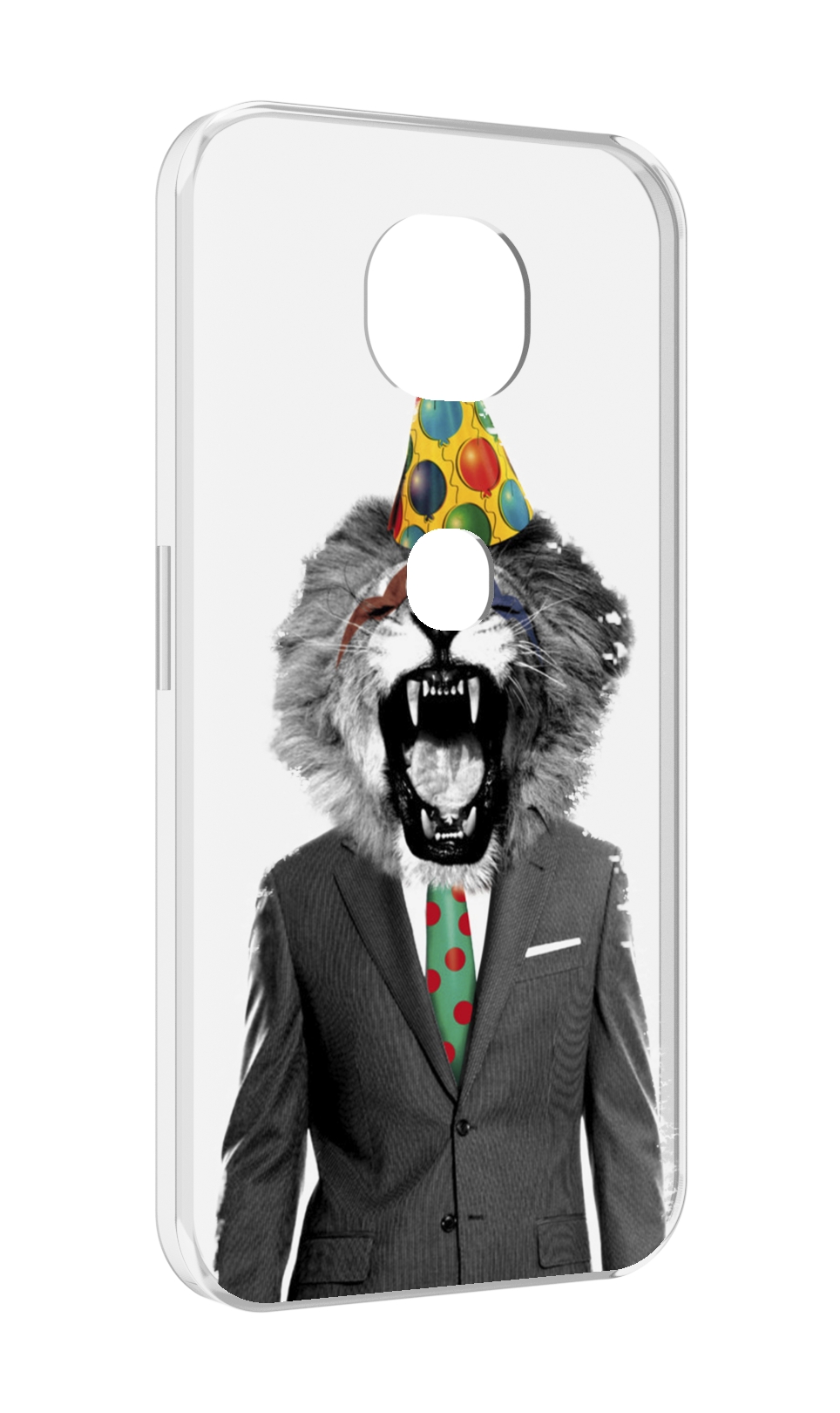 Чехол MyPads Лев в галстуке для Motorola Moto G5S (XT1799-2)