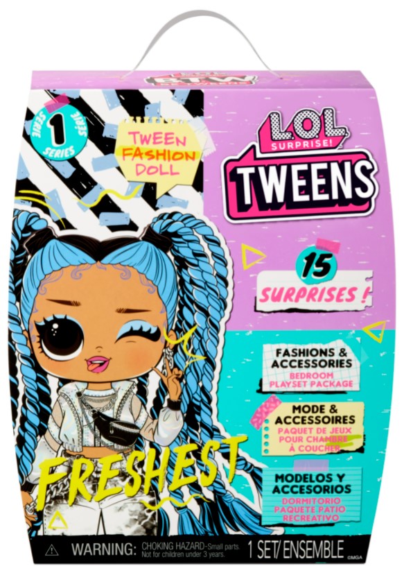 Игровой набор L.O.L. Surprise Твинс Фрэшист, Tweens Doll - Freshest, 576686 кукла l o l surprise tweens fashion doll freshest 576686