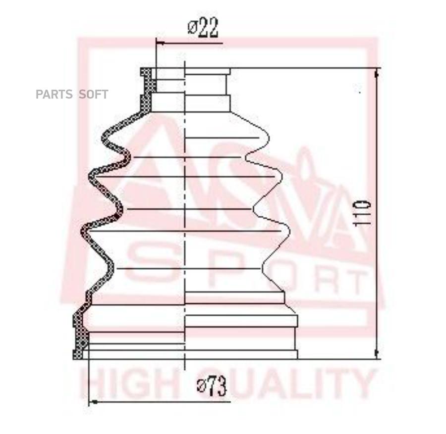 

ASVA ASBTMZ6 ПЫЛЬНИК ШРУСА НАРУЖНЫЙ 21x116x76 (КОМПЛЕКТ БЕЗ СМА