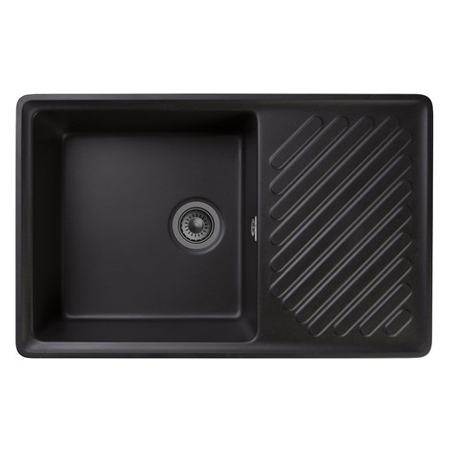 

Кухонная мойка GRANFEST Quarz GF-Z52, кварц, 47.7см х 75.3см, черный [gf-z52-308], Quarz GF-Z-52