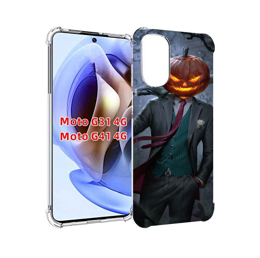 

Чехол MyPads Тыква-убийца для Motorola Moto G31 4G / G41 4G, Прозрачный, Tocco