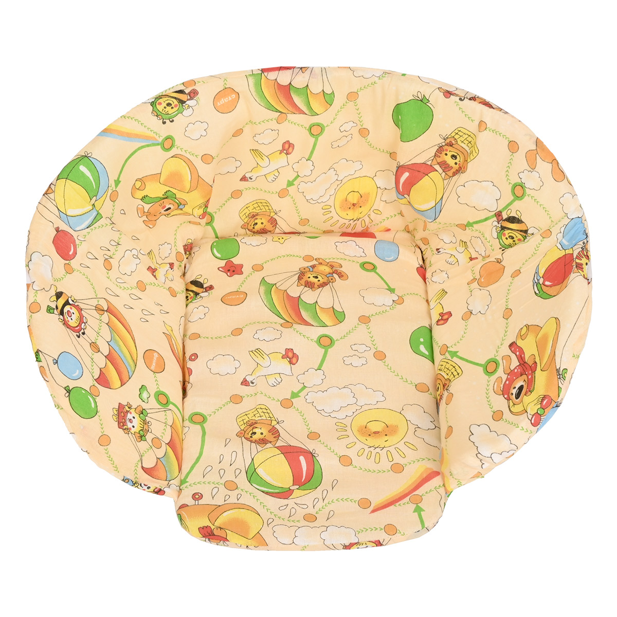 Mатрасик для санок поролоновый ПМДК Люкс Тигренок Бежевый