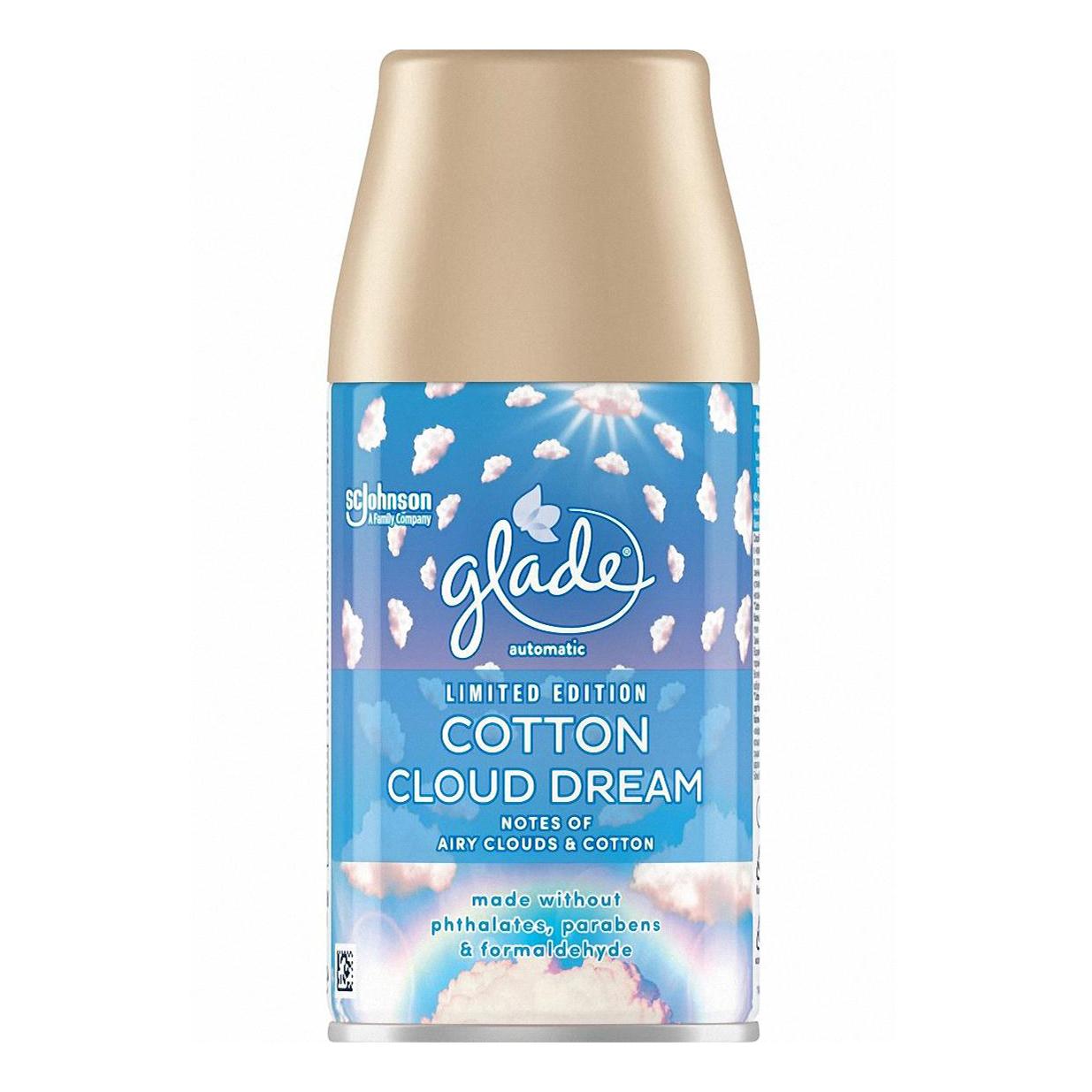 

Сменный баллон для освежителя воздуха Glade Automatic Cotton Cloud Dream, 269 мл