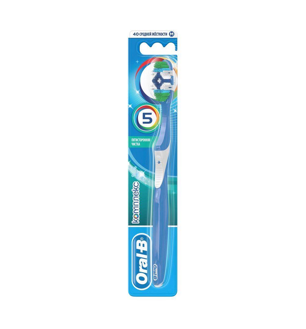 

Зубная щетка Oral-B Комплекс Пятисторонняя чистка, средней жесткости