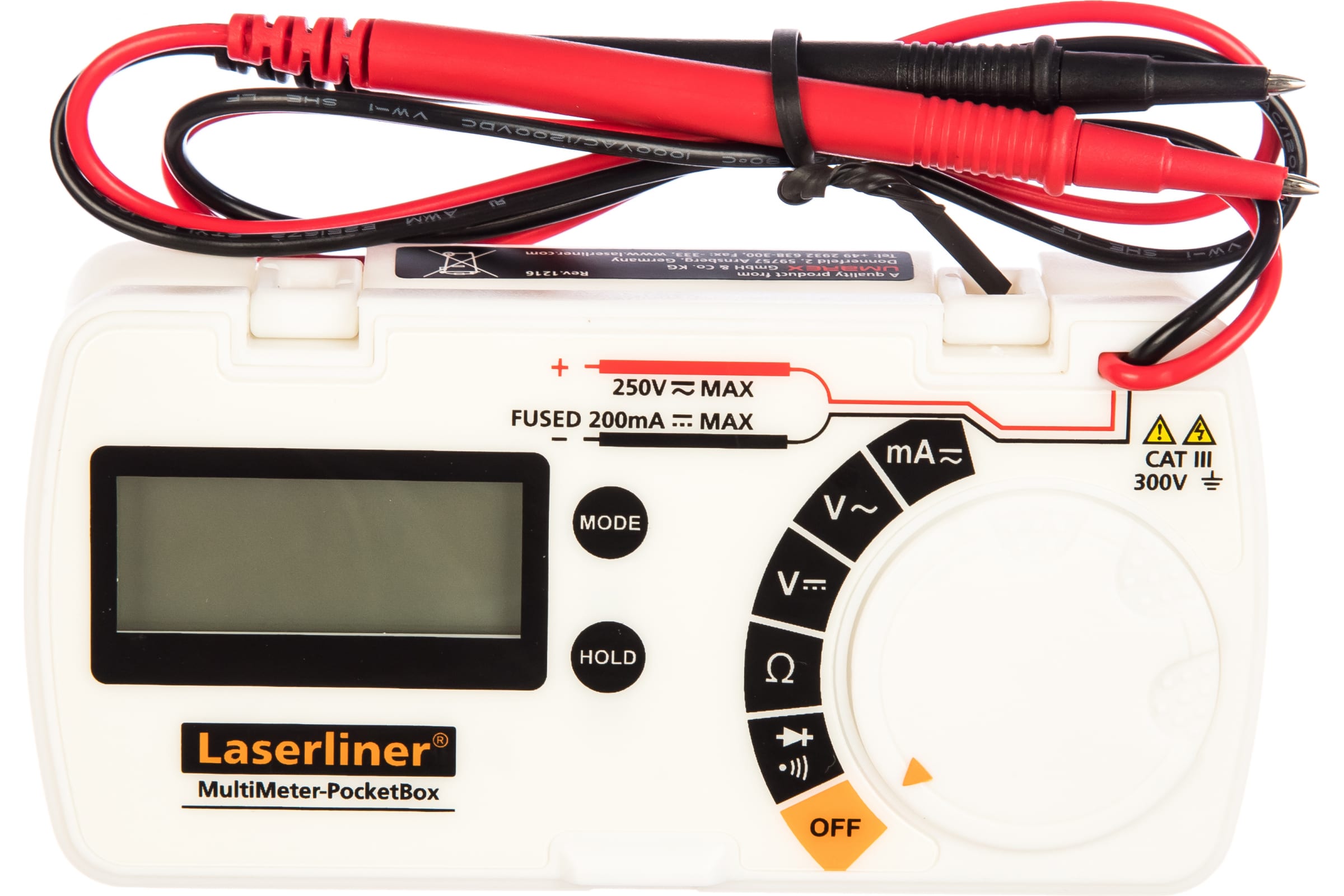 

Универсальный мультиметр Laserliner MultiMeter-PocketBox 083.028A