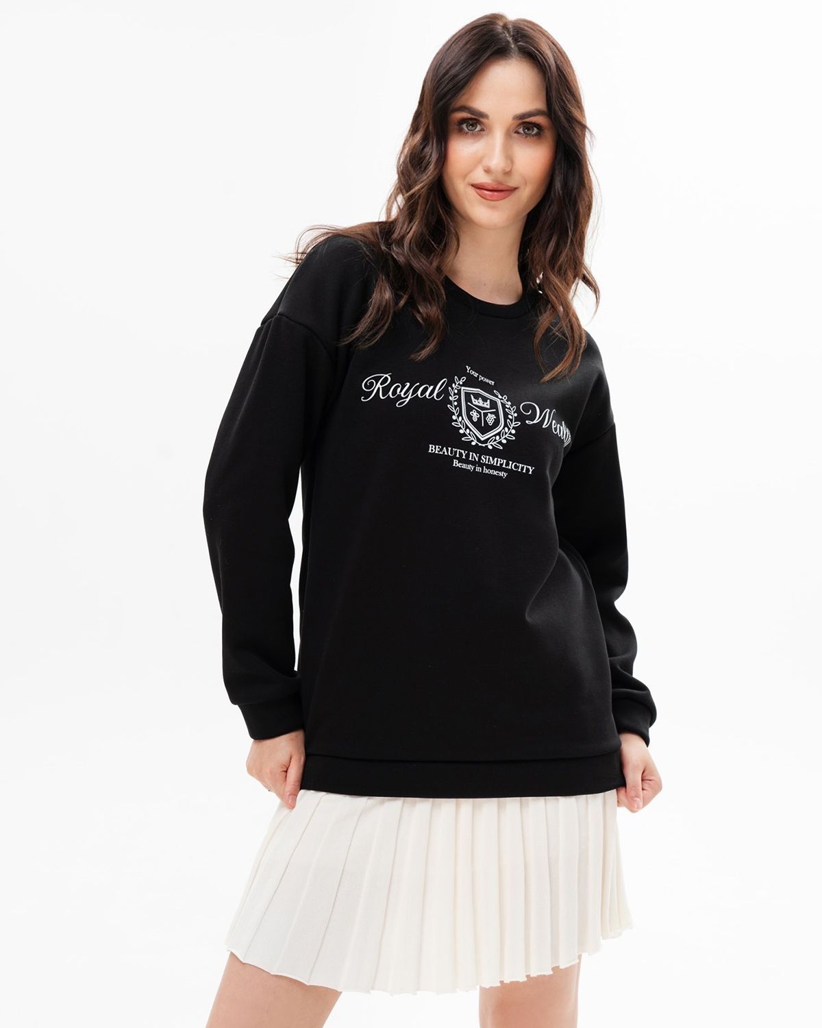 

Свитшот женский SAHAR Art lab OSDF001 черный 40-42 RU, OSDF001