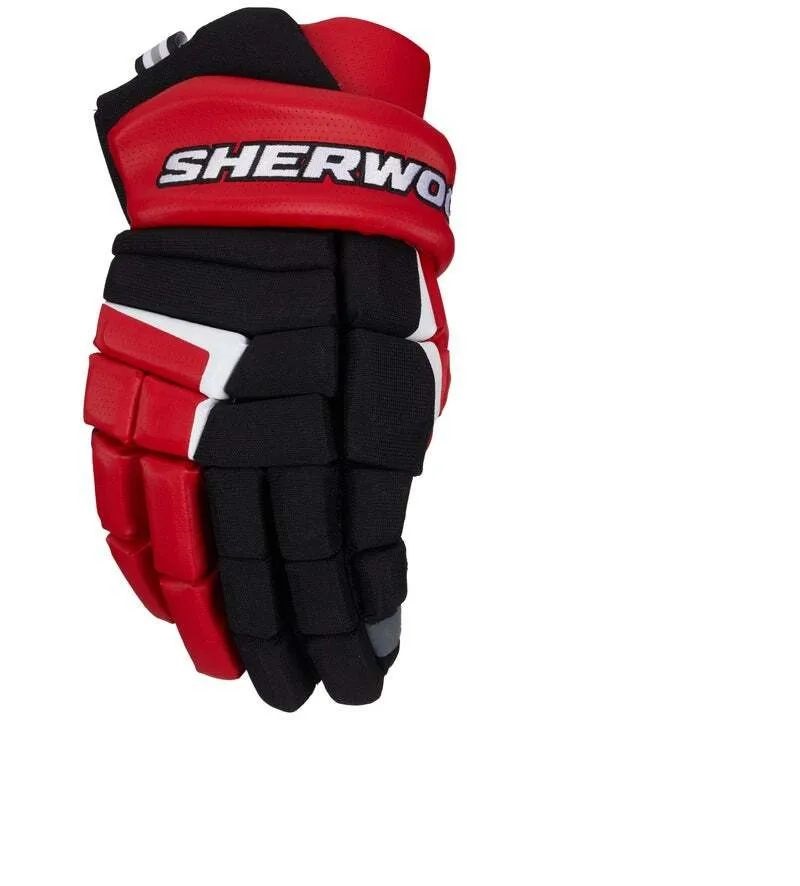 

Перчатки SHERWOOD CODE V SR (BLK/RED 13"), Черный;красный, Code V