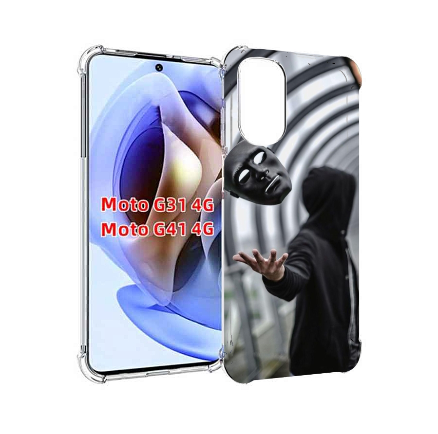 

Чехол MyPads Сними-маску для Motorola Moto G31 4G / G41 4G, Прозрачный, Tocco