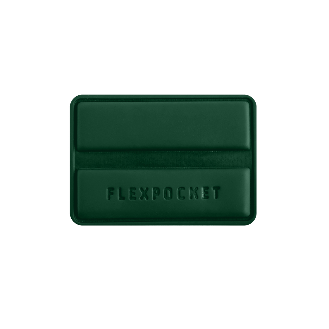 Комплект 3 магнитных держателя закладок для книг из экокожи, FlexPocket, темно-зеленый