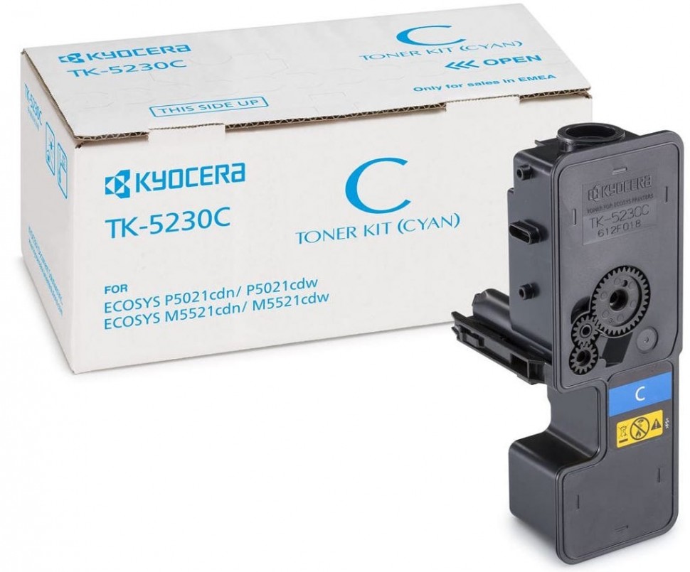 

Картридж для лазерного принтера Kyocera (TK-5230C) голубой, оригинальный