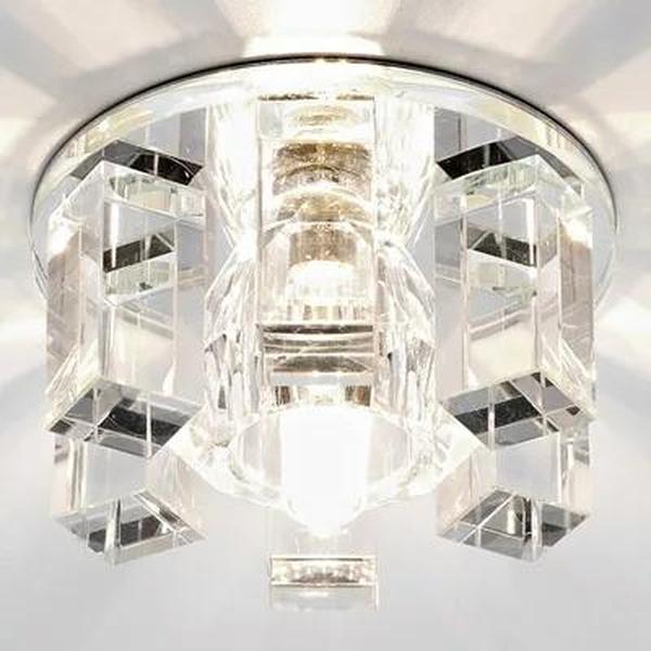 фото Ambrella light d1017 cl/cl/ch встраиваемый точечный светильник d1017 cl/cl/ch хром/прозрач