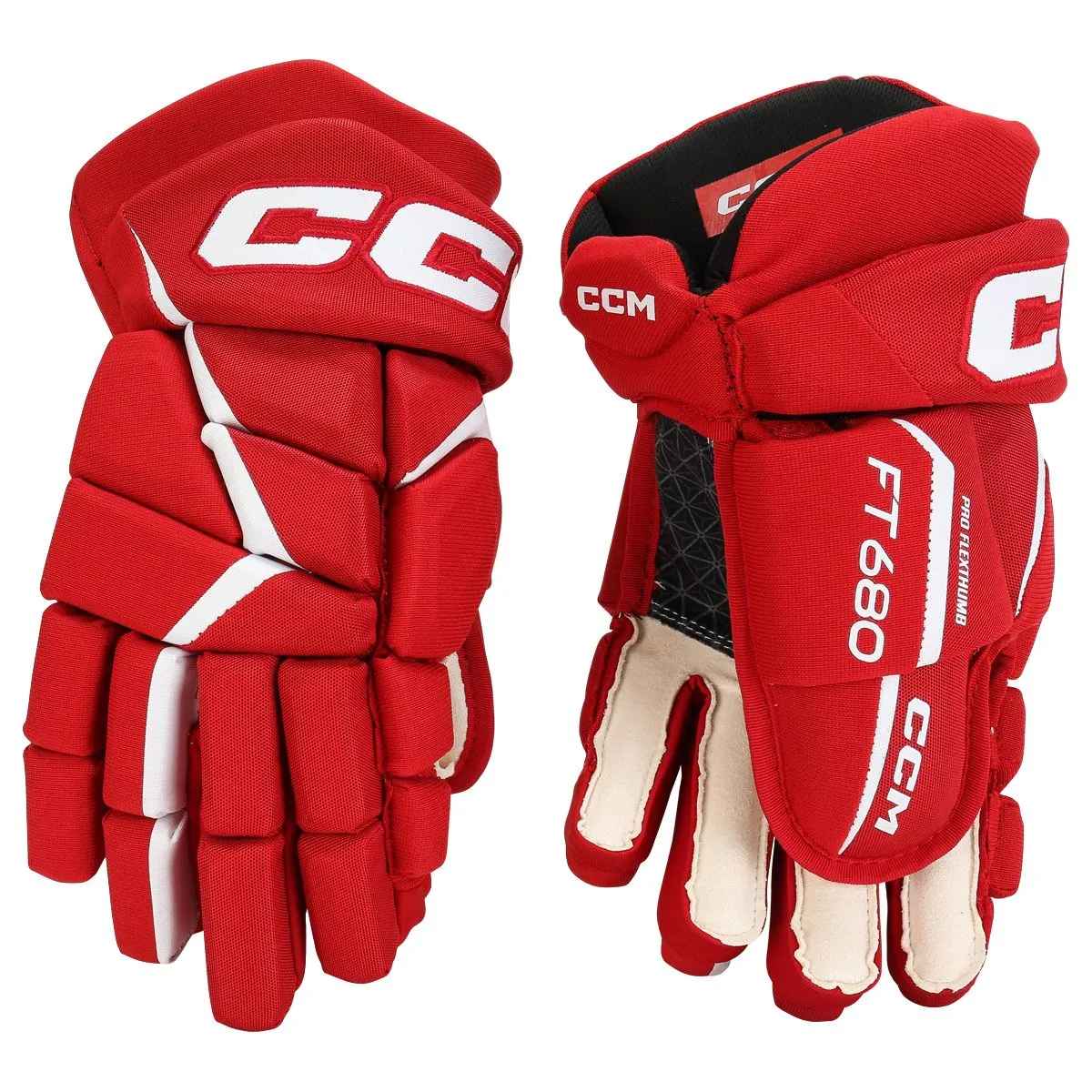 Перчатки CCM JETSPEED FT680 SR (RED/WHT 15