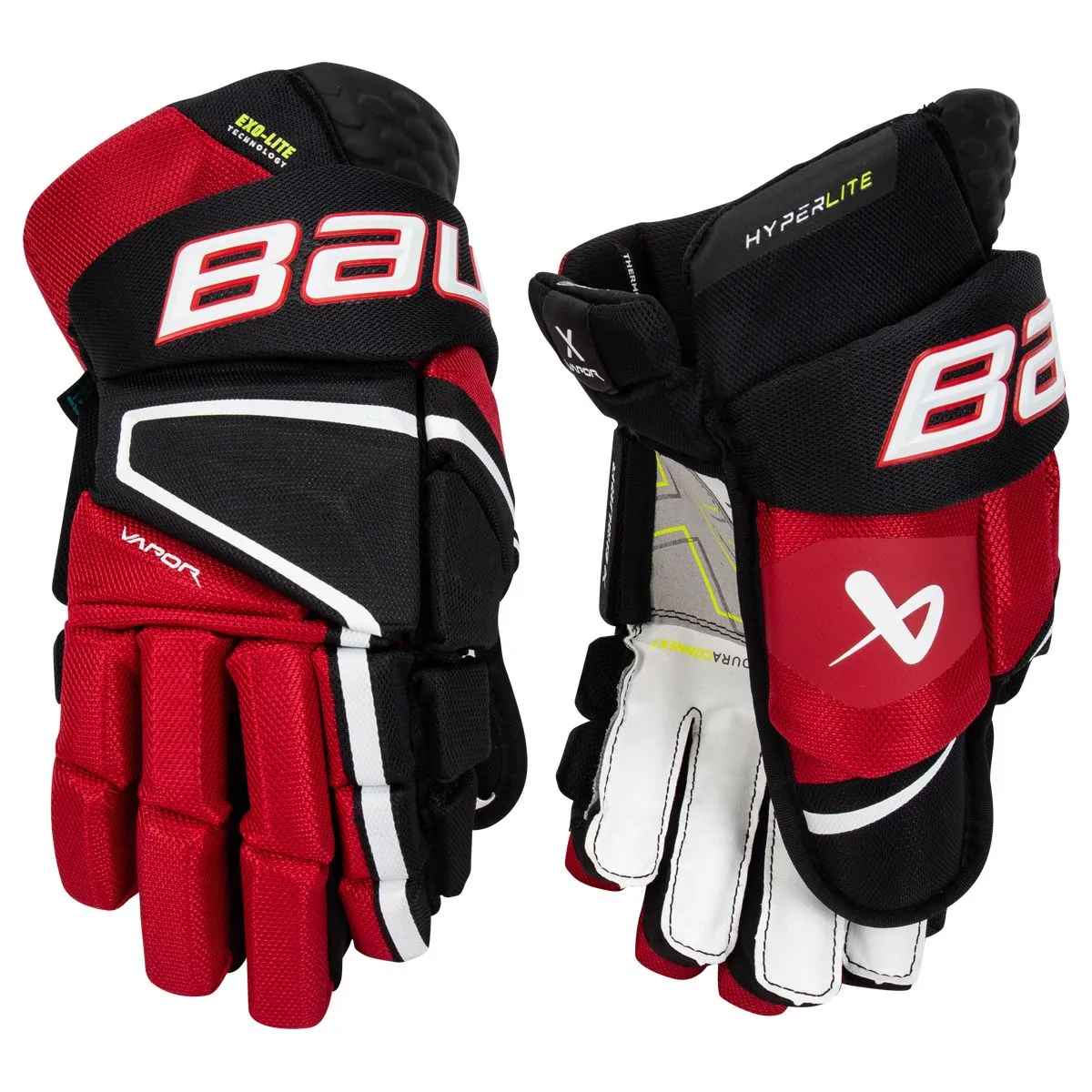 

Перчатки BAUER VAPOR HYPERLITE SR (NAV/RED/WHT 14"), Синий;красный;белый, Vapor Hyperlite