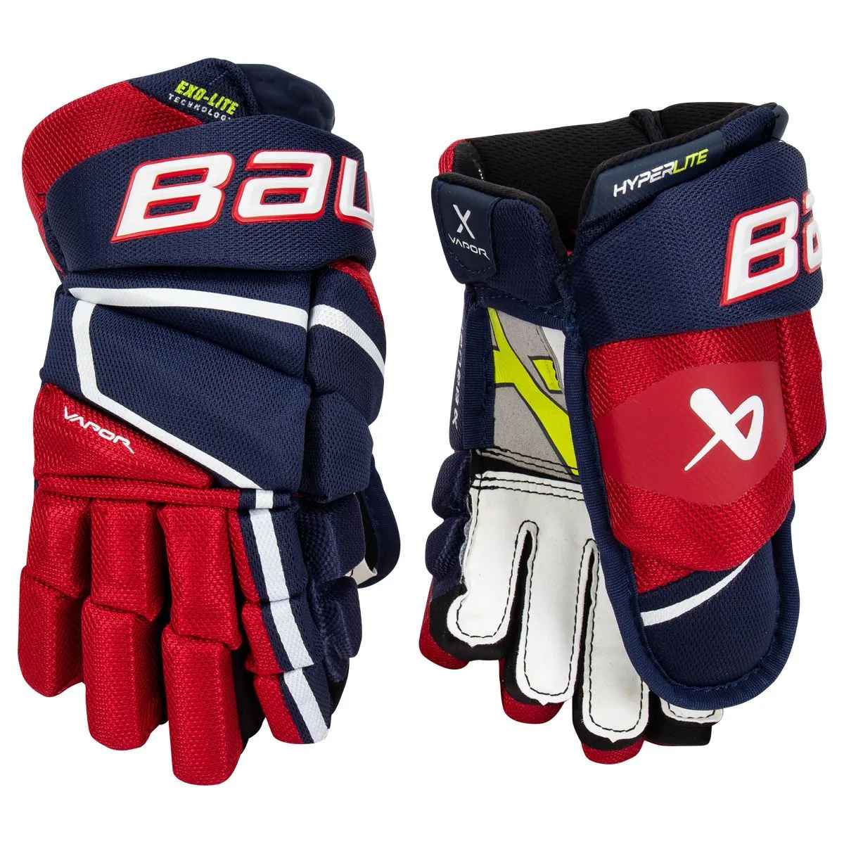 Перчатки BAUER VAPOR HYPERLITE JR (NAV/RED/WHT 11