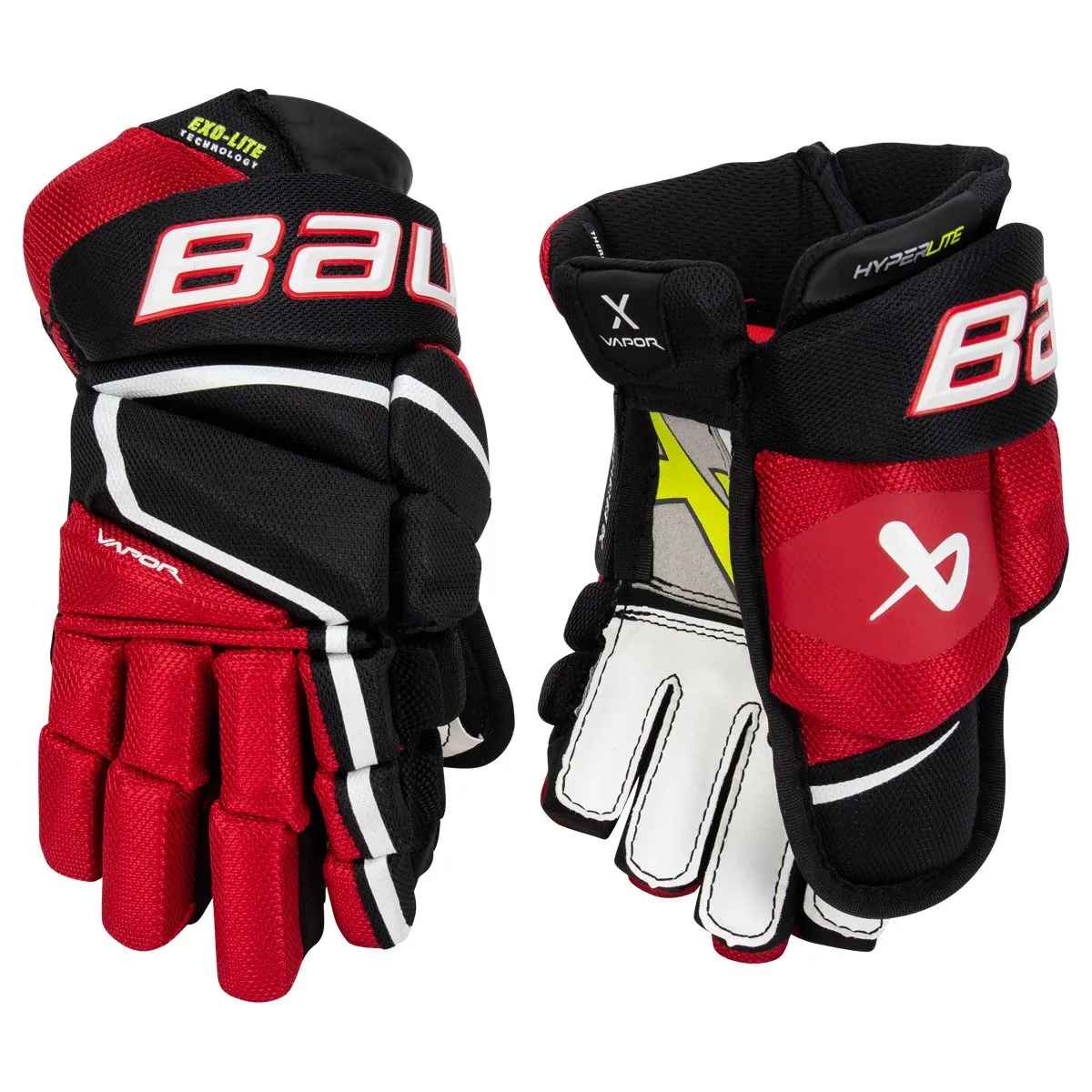 

Перчатки BAUER VAPOR HYPERLITE JR (BLK/RED 11"), Черный;красный, Vapor Hyperlite