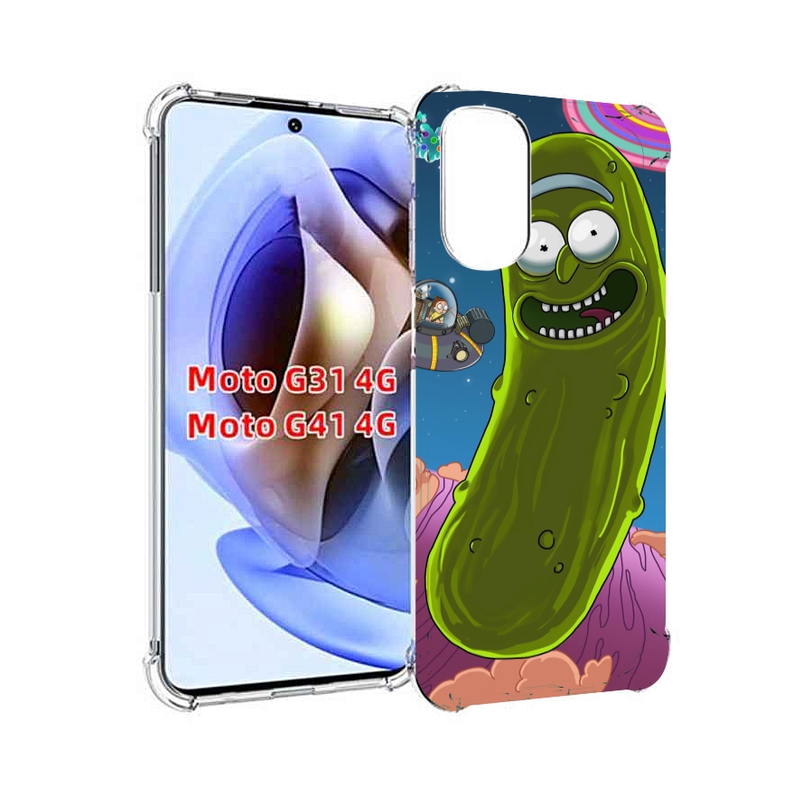 

Чехол MyPads Рик огурец для Motorola Moto G31 4G / G41 4G, Прозрачный, Tocco